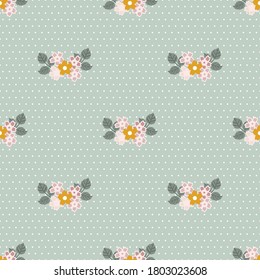 Shabby floral seamless pattern. Can use for print, template, fabric, presentation, textile, banner, poster, wallpaper, digital paper