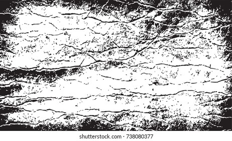 shabby old black and white abstract background pattern. grunge texture black paint. sketch monochrome texture. vector illustration.