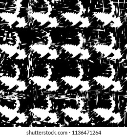 Shabby stars seamless pattern. Cool material template. Dirty vector graphic.