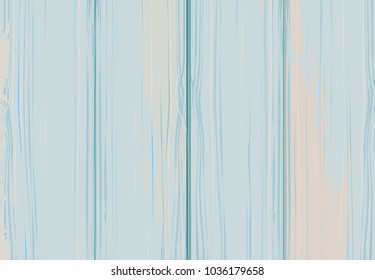 Shabby wooden blue background. Vector illustration