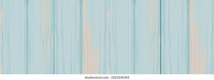Shabby wooden blue background. Vector illustration