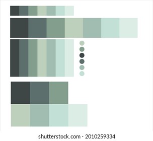 shabor of scales, color shades of green, sage