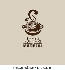 shabu sukiyaki and grill sign symbol logo icon food restaurant