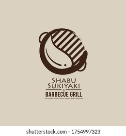 shabu sukiyaki and grill sign symbol logo icon food restaurant