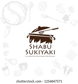 shabu sukiyaki logo icon graphic japanese buffet restaurant