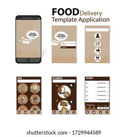 shabu  sukiyaki menu template application mobile japanese food delivery