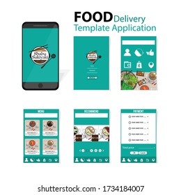 shabu  sukiyaki menu template application mobile japanese food delivery