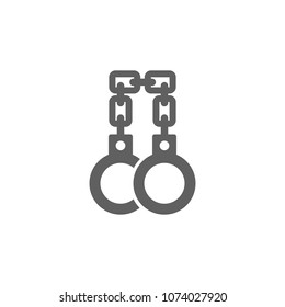 Shackle icon in trendy flat style isolated on white background. Symbol for your web site design, logo, app, UI. Vector illustration, EPS