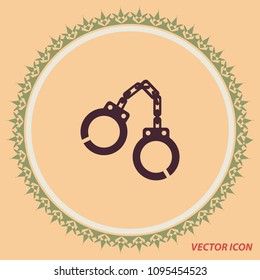 Shackle icon, vector design element