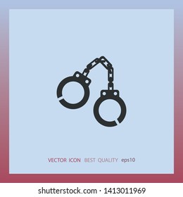 Shackle icon, vector design element