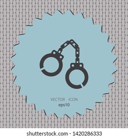 Shackle icon, vector design element