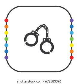 Shackle icon, vector design element