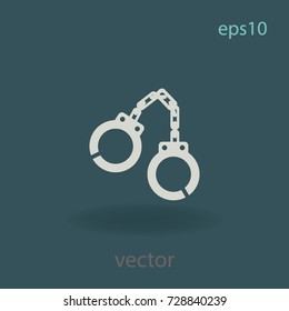 Shackle icon, vector design element