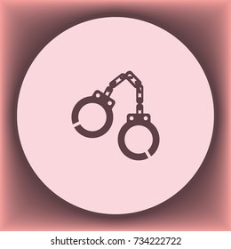 Shackle icon, vector design element