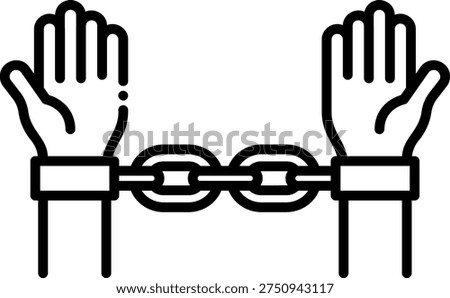 Shackled Hands: Symbol of Captivity and Control
