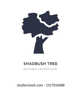 shadbush tree icon on white background. Simple element illustration from Nature concept. shadbush tree icon symbol design.