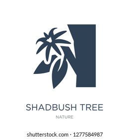 shadbush tree icon vector on white background, shadbush tree trendy filled icons from Nature collection, shadbush tree vector illustration