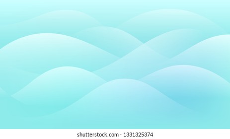 Shade of blue wavy abstract background