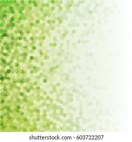 Shade of green hexagon pattern design abstract background concept