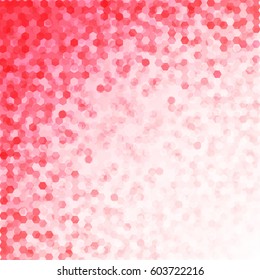 Shade of Red hexagon pattern design abstract background concept
