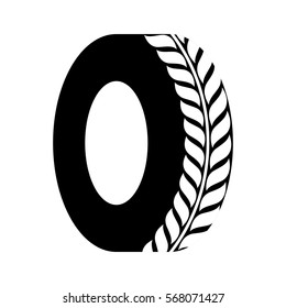 Shade tire of car icon image, vector illustration image