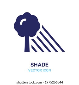 Shade tree icon. Vector illustration