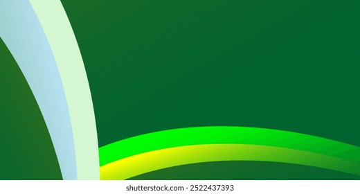 Sombreado abstrato contra fundo verde simples para modelo ou banner abstrato