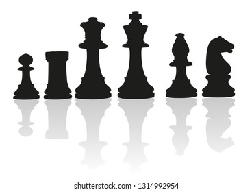 Shaded Chess Pieces