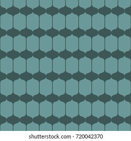 Shaded decorative geometric tile seamless vector pattern