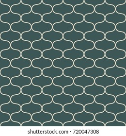 Shaded decorative geometric tile seamless vector pattern