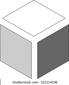 Shaded Minimalistic Cube