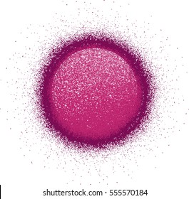 shaded speckled graffiti sphere in pink burgundy