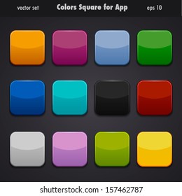 shaded squares and gloss colors for apps
