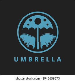 Shaded Umbrella Logo Design Vector