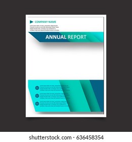 Shades of Blue and Green Design annual report Leaflet Brochure Flyer template A4 size design, book cover layout design, Abstract presentation templates