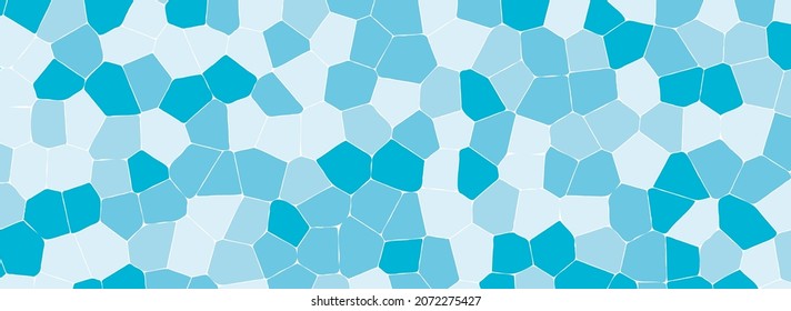 Tonos de fondo de mosaico azul. Ilustración vectorial aislada para banner, copia espacio para el texto.