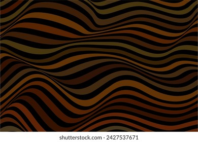 Shades of brown vector layout with curves. Colorful illustration in abstract style with twisted lines. The best designs for posters, banners, fabrics and more