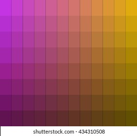 Shades of colors chart box. Vector pantone illustration. 