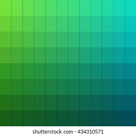 Shades of colors chart box. Vector pantone illustration. 