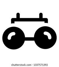 Shades glyph vector icon 
