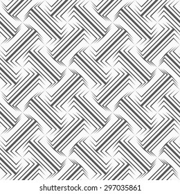 Shades of gray pointy double T shapes.Seamless stylish geometric background. Modern abstract pattern. Flat monochrome design.