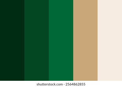 Shades of green and beige color palette, Christmas festive theme