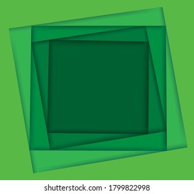 shades of green square background vector illustration EPS10