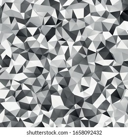 Sombras de fondo gris bajo de poly. Mosaico de ilustración vectorial geométrica hecho de triángulos.
