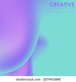Shades of holographic. Futuristic holographic poster with gradient mesh.