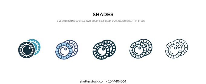 shades icon in different style vector illustration. two colored and black shades vector icons designed in filled, outline, line and stroke style can be used for web, mobile, ui