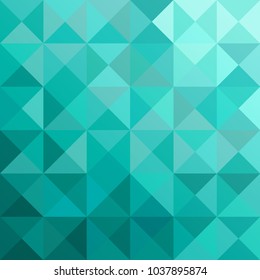 Shades of Mint Green -Triangles Abstract Background - Vector 