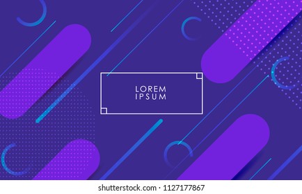 Shades of purple colored vector background with lines and thin frame 