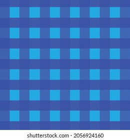 Shading blue square, seamless pattern, design for fabric, paper and wrapping