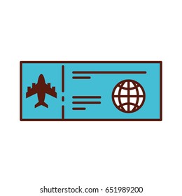 shadow airplane ticket cartoon